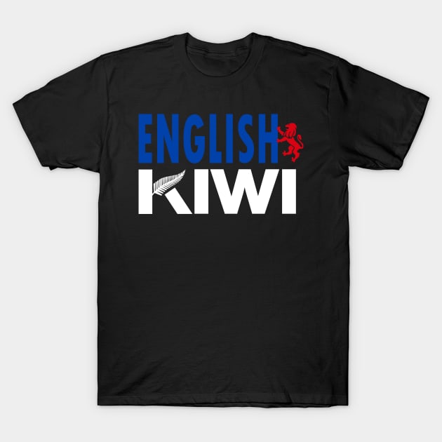 English Kiwi (for dark backgrounds) T-Shirt by honeythief